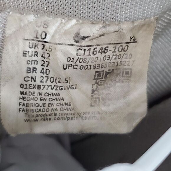 Nike Air Force 1 Low Shoes Womens Size 10 White Iridescent Swoosh CI1646-100 - Picture 7 of 10